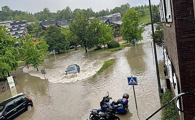 Inundaciones en diversas zonas de Donostia.