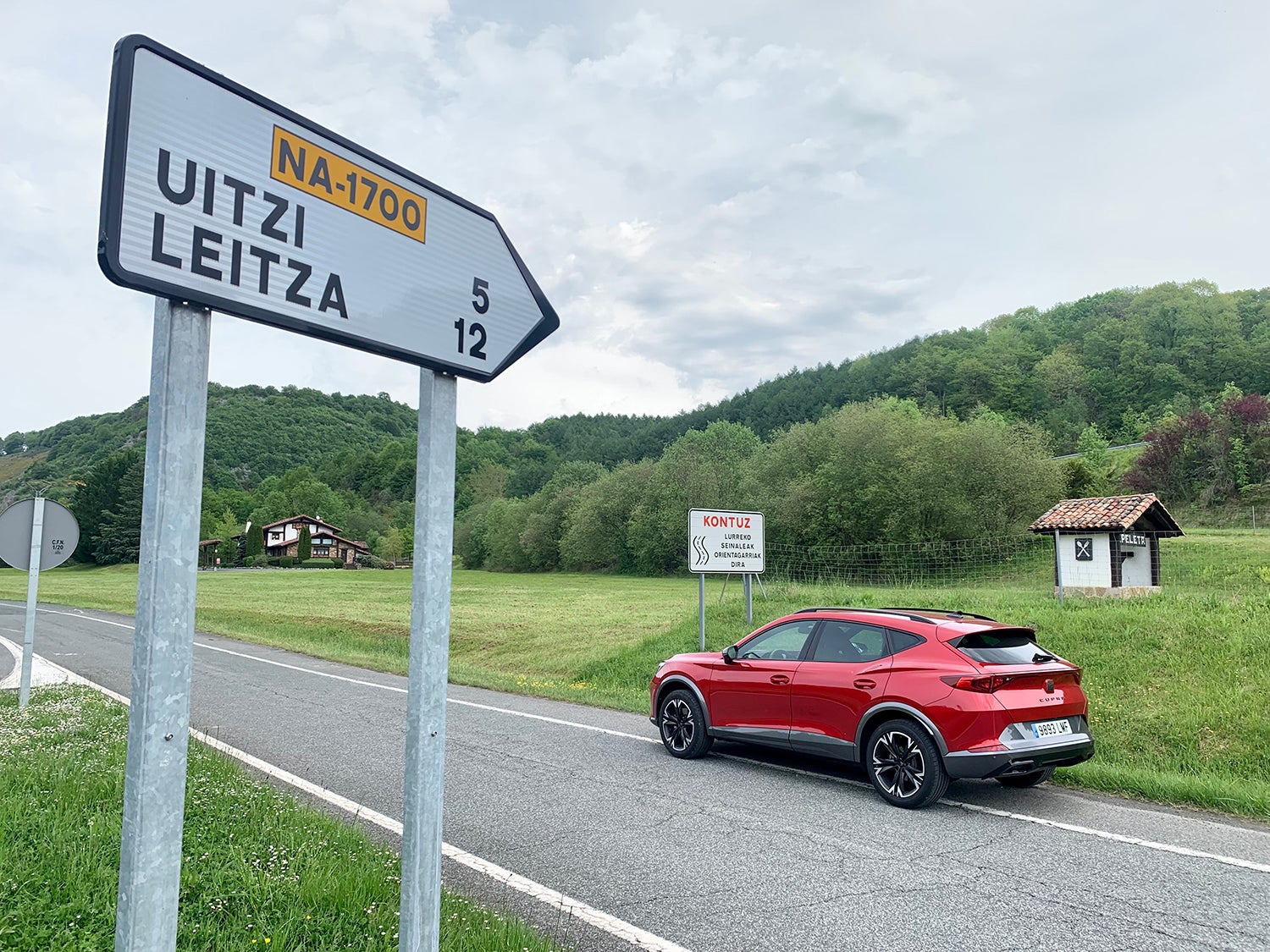En Lekumberri acercándonos a la zona de tramos de rallies como el de Uitzi