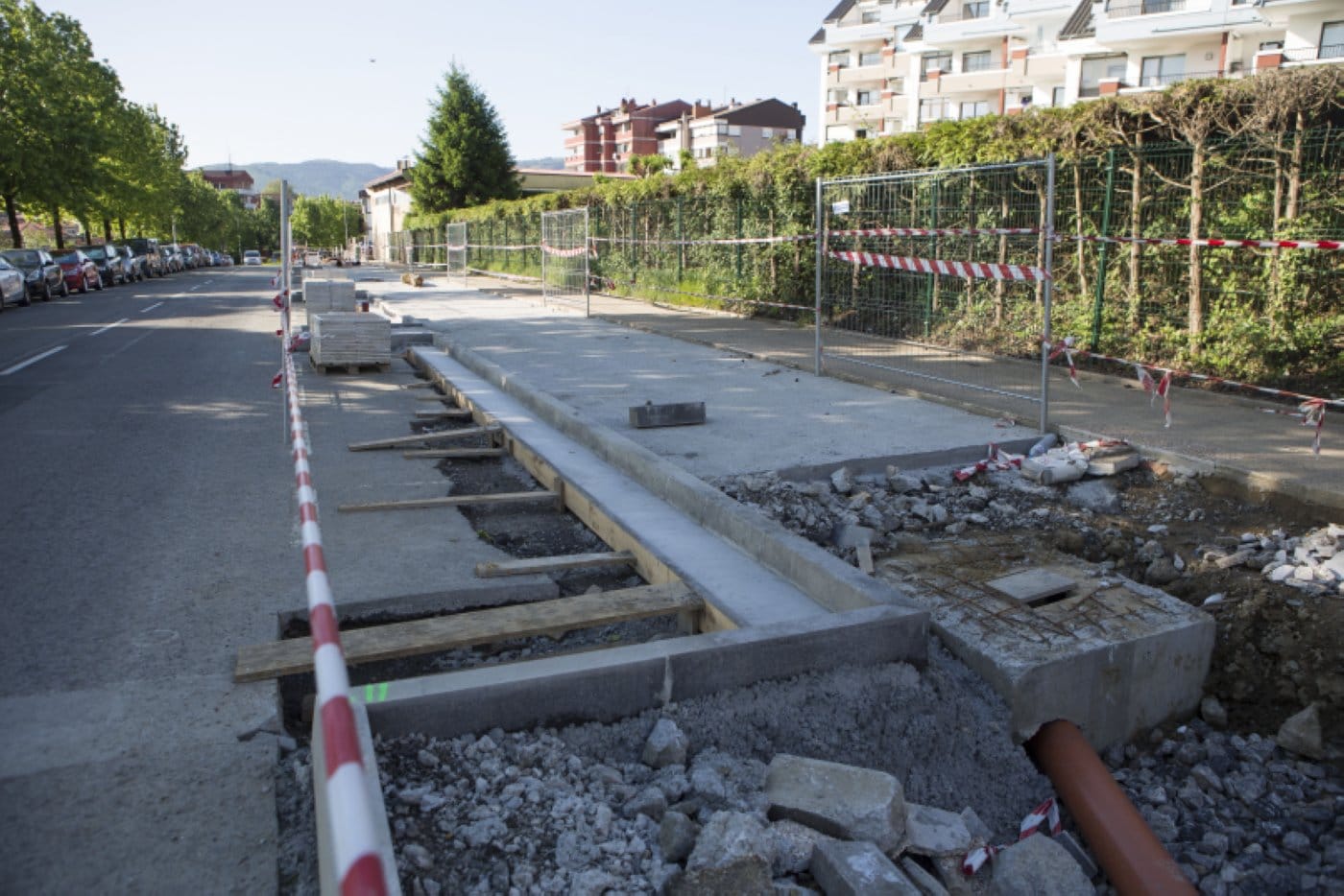 La renovación de la calle Donostia y aledañas tiene un plazo previsto de siete meses. 