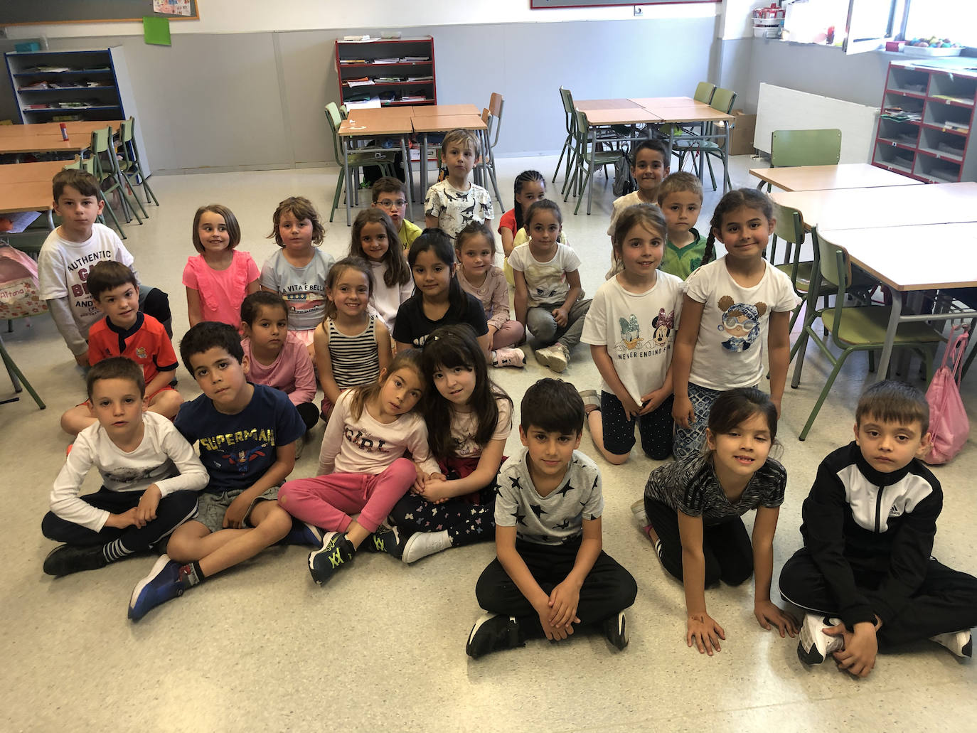Los alumnos de 1º de Primaria.