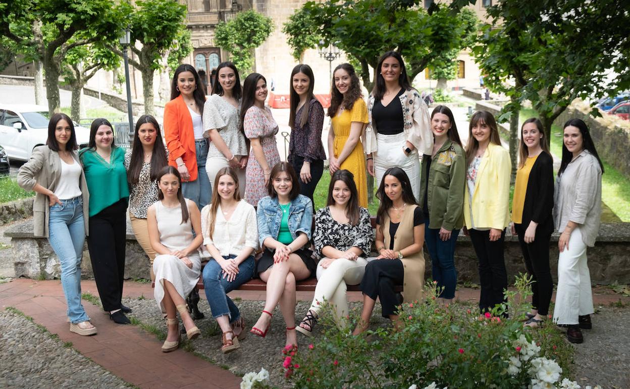 Estas son las 19 cantineras que participarán en el Alarde tradicional. 