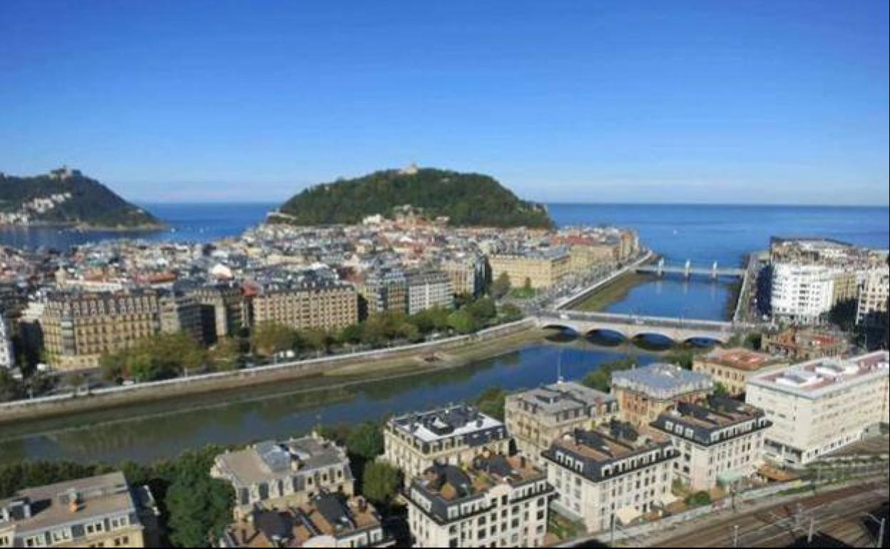 Vista del centro de San Sebastián.