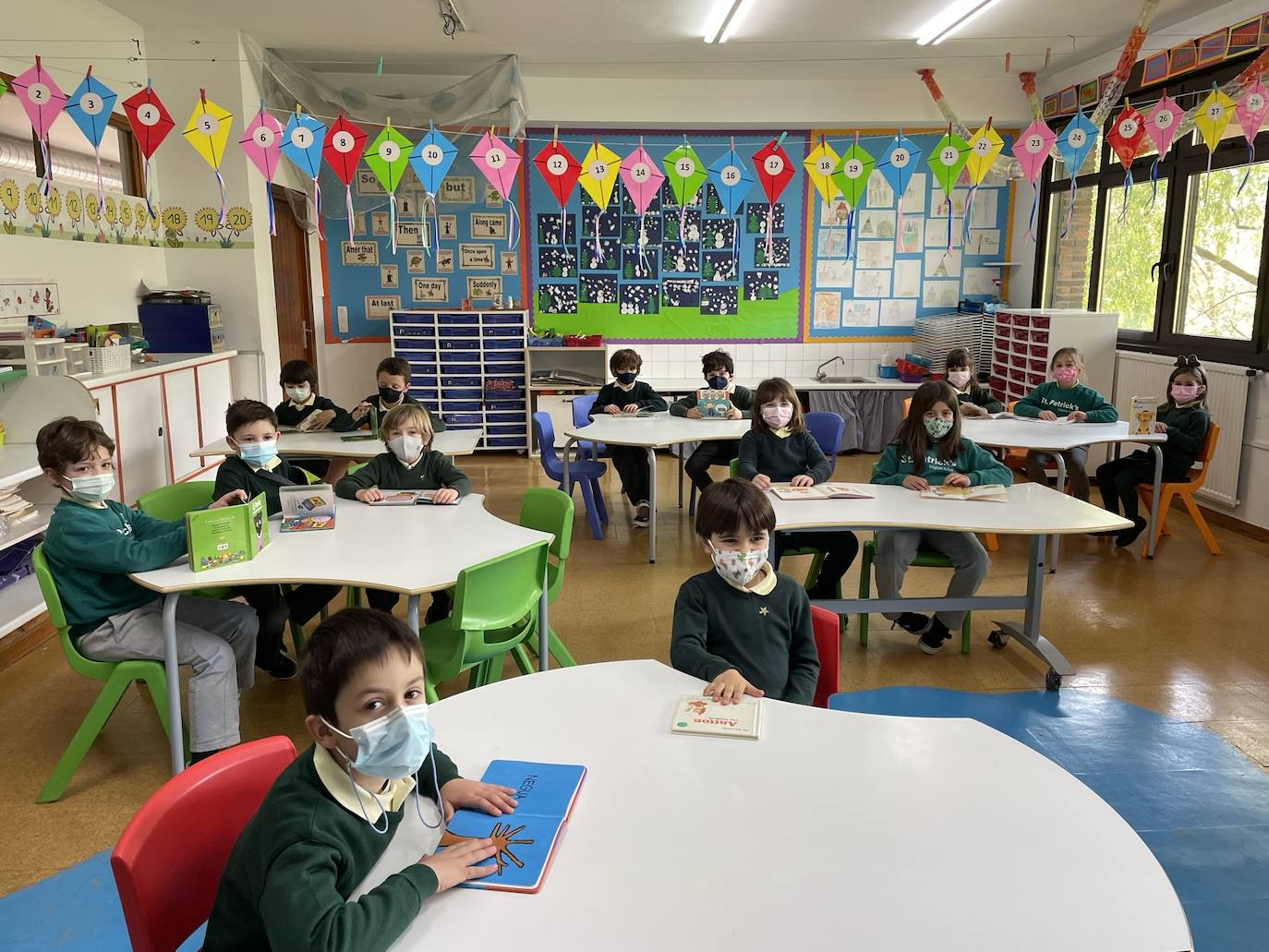 Los niños de 1º de Educación Primaria.