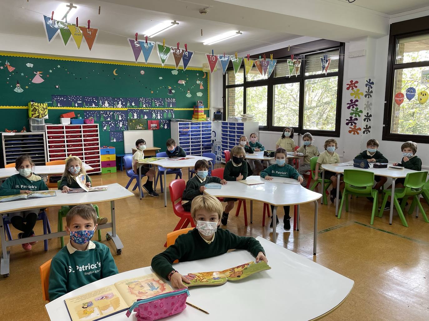 Los niños de 1º de Educación Primaria.