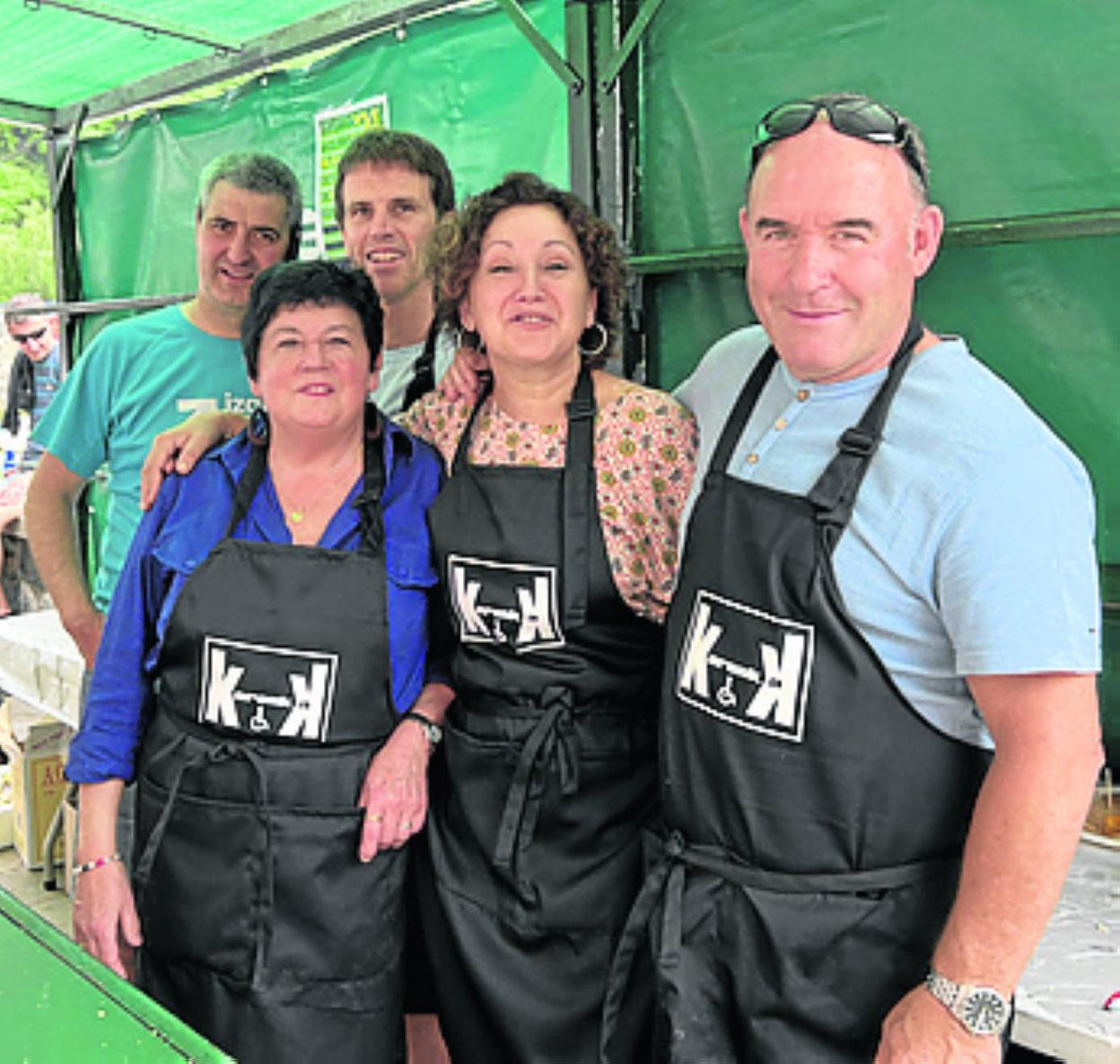 Participes de un stand. 