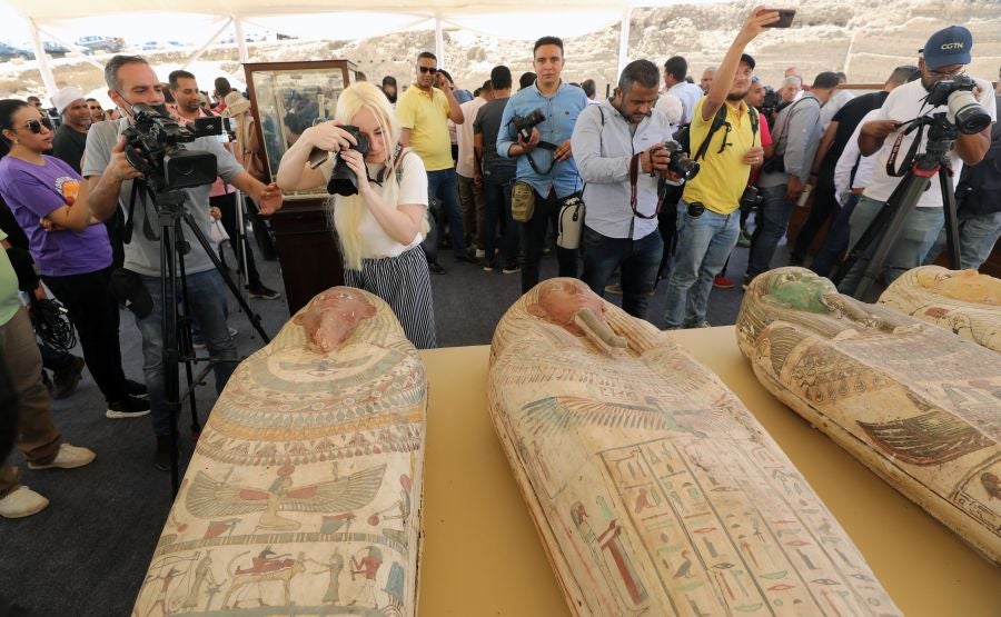 Fotos: Hallazgo en una necrópolis de Egipto