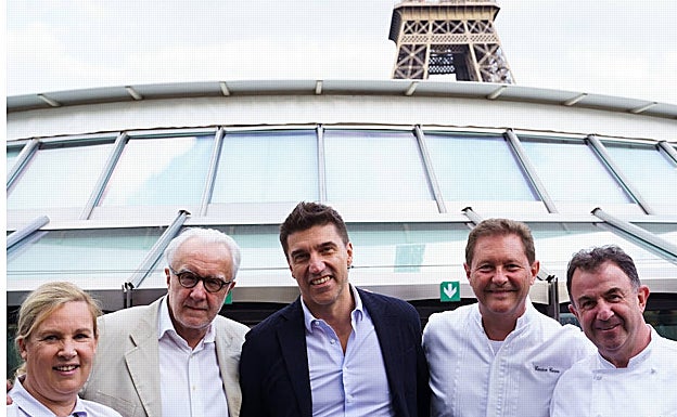 Helene Darroze, Alain Ducasse, Almir Ambeskovic, Cerea Brother y Berasategui en París. 