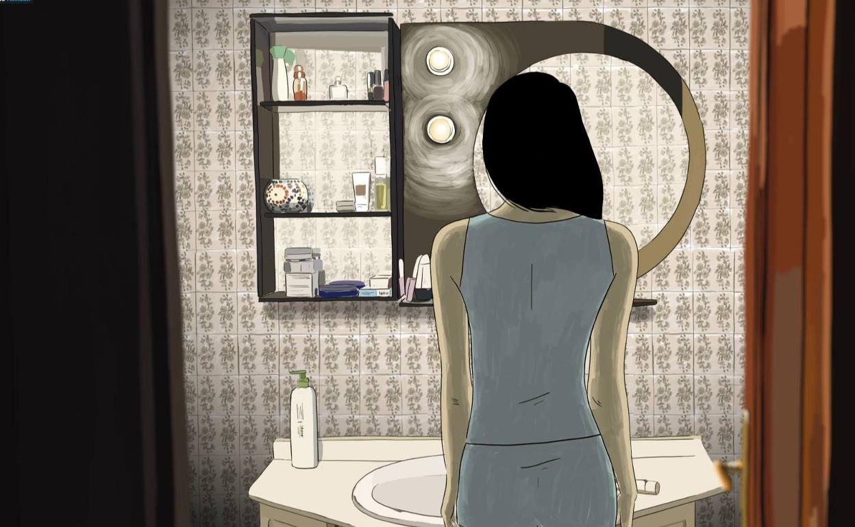 Irudia iazko hautaketako lanetako bati dagokio, Aitor Oñederraren 'Ur azpian lore¡ film laburrari.