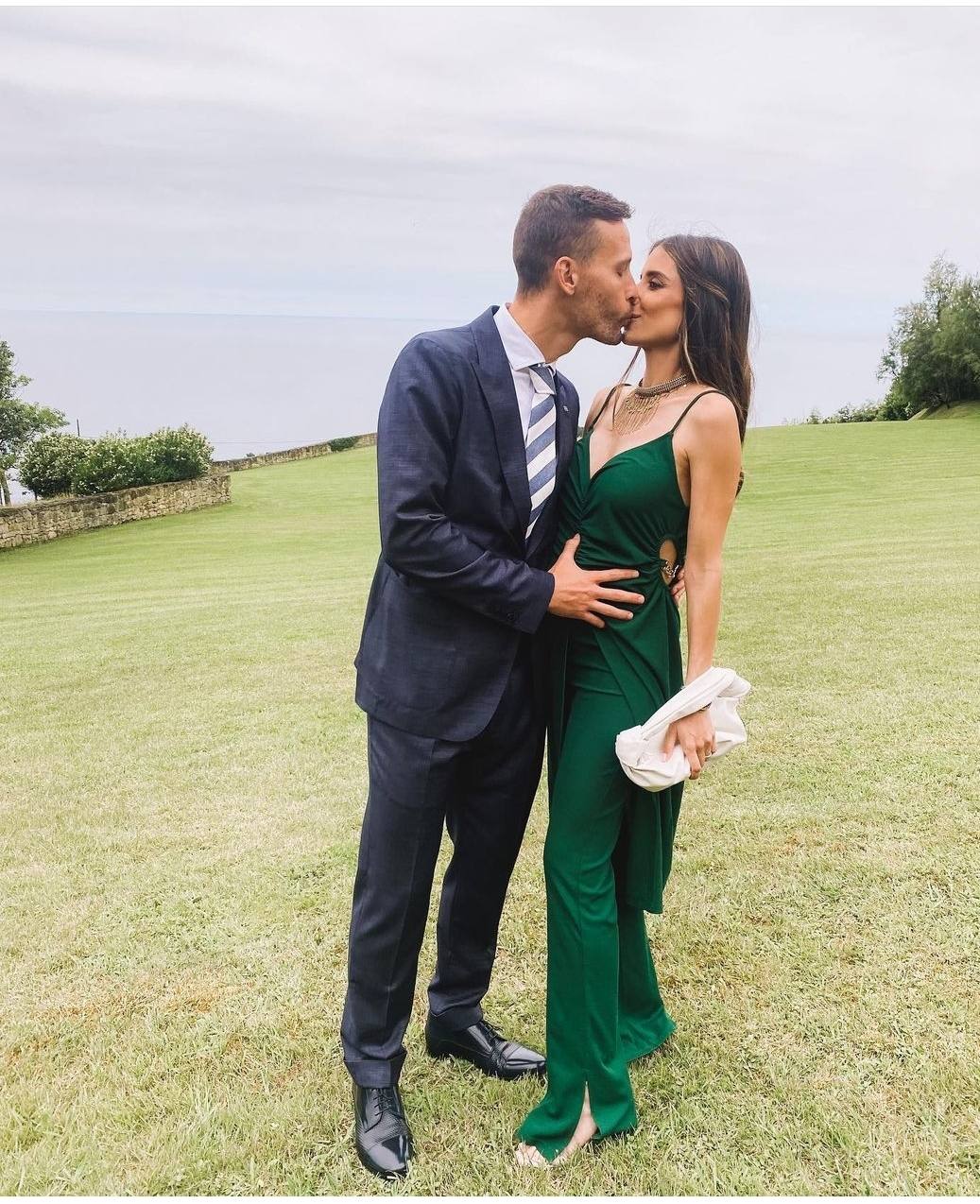 Sergio Canales y su pareja.