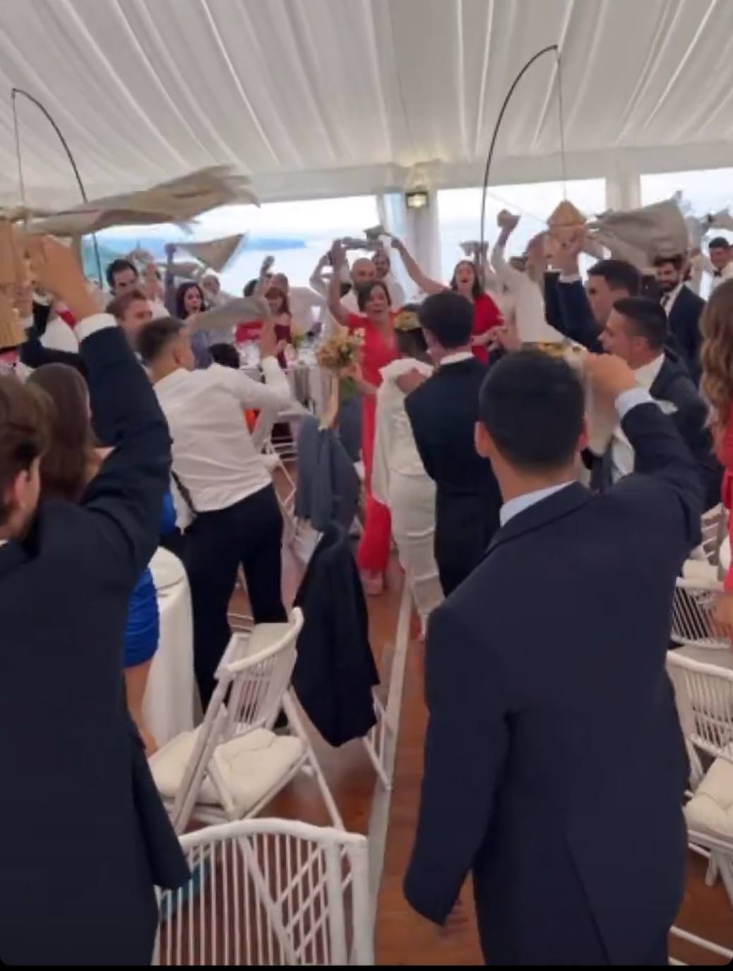 Hubo gran ambiente en la boda.