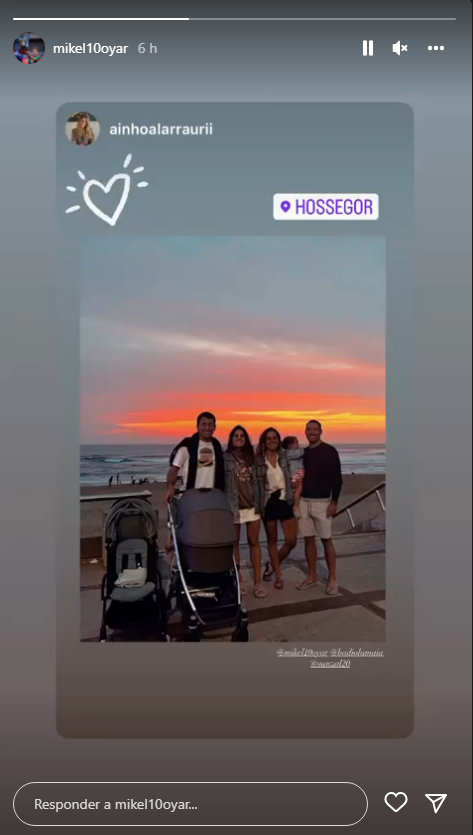 Vacaciones: Mikel Oyarzabal y Joseba Zaldua disfrutan juntos en Hossegor