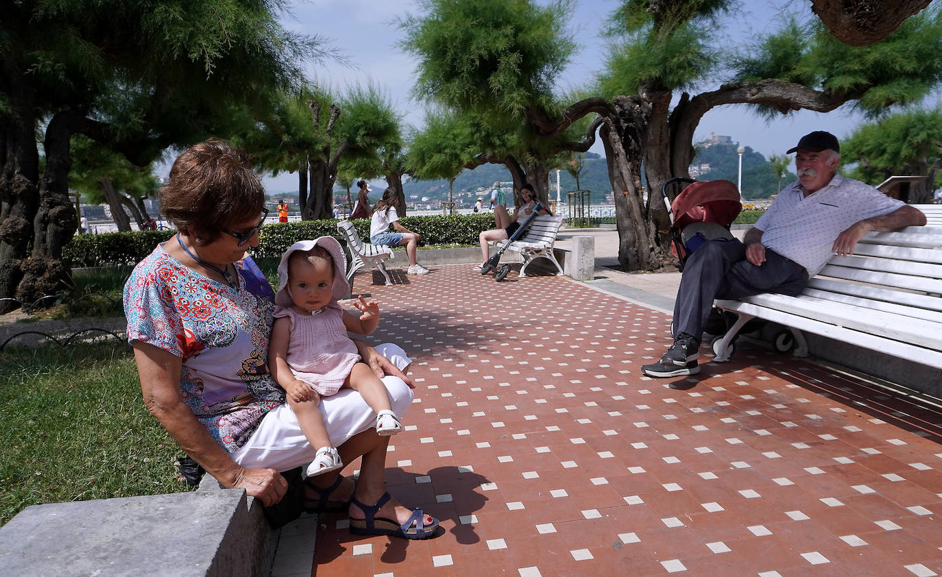 Fotos: Calor desde primera hora de la mañan