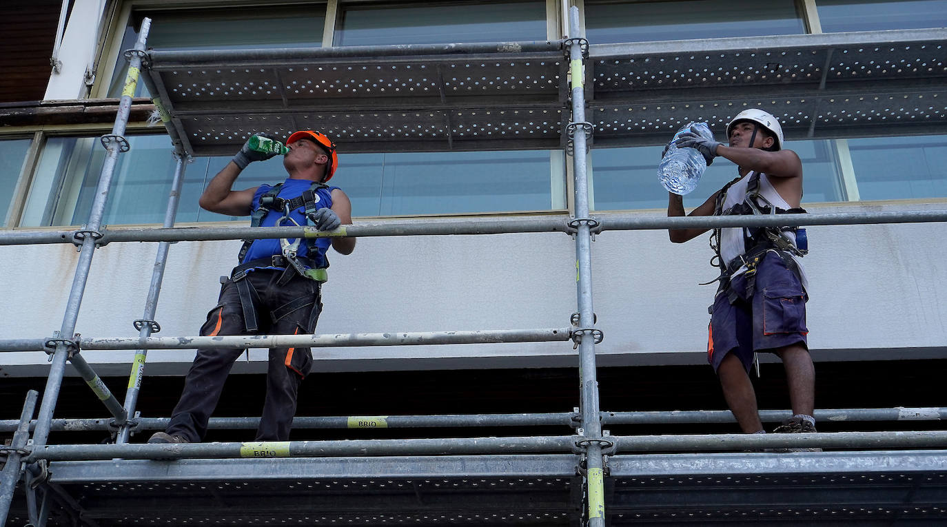 Fotos: Calor desde primera hora de la mañan