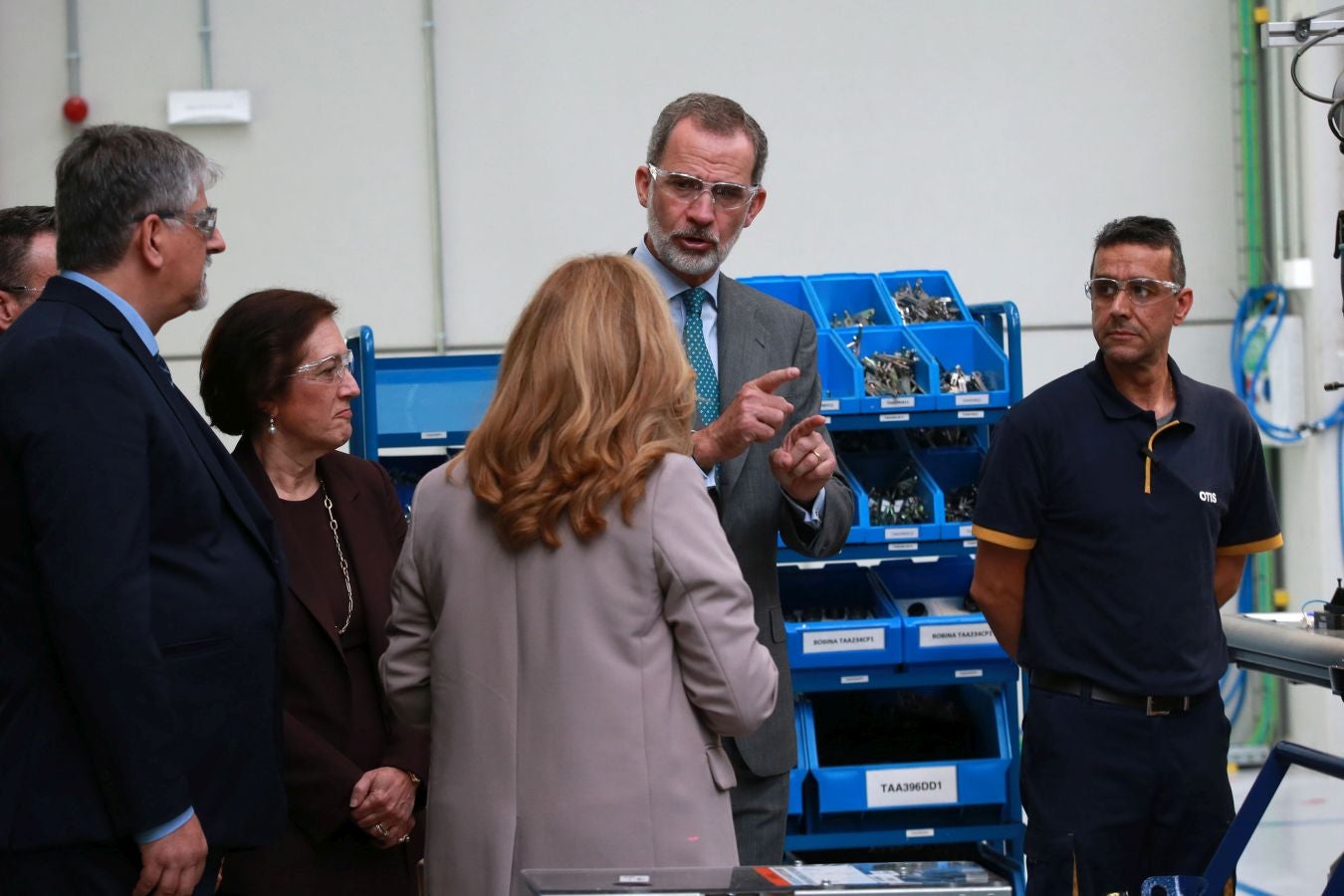 Fotos: El Rey inaugura la nueva fábrica de OTIS en San Sebastián