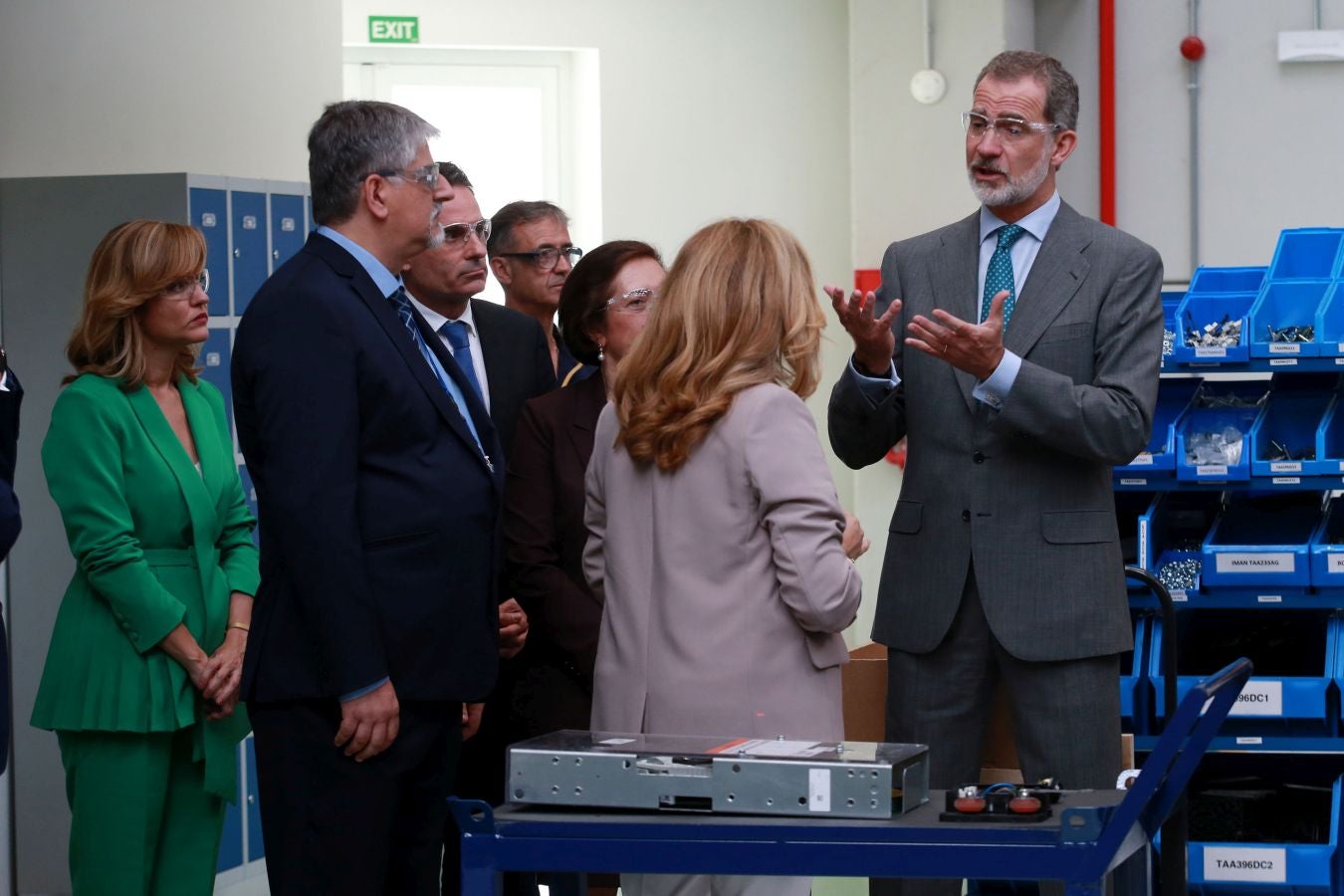 Fotos: El Rey inaugura la nueva fábrica de OTIS en San Sebastián