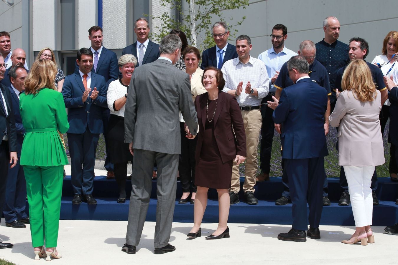 Fotos: El Rey inaugura la nueva fábrica de OTIS en San Sebastián