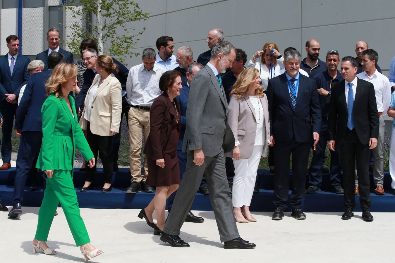 Fotos: El Rey inaugura la nueva fábrica de OTIS en San Sebastián