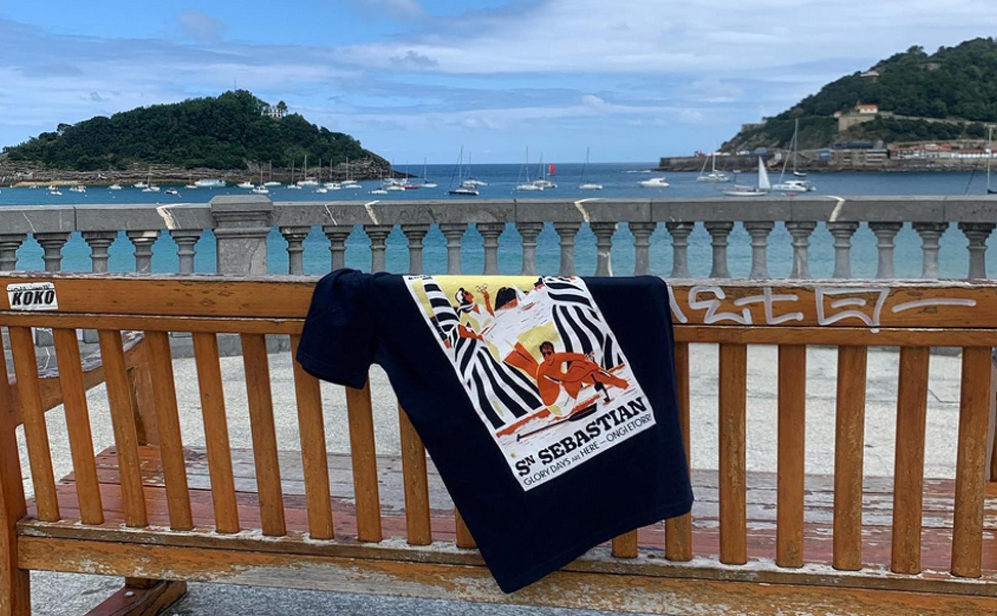 Una de las camisetas con sabor donostiarra. 