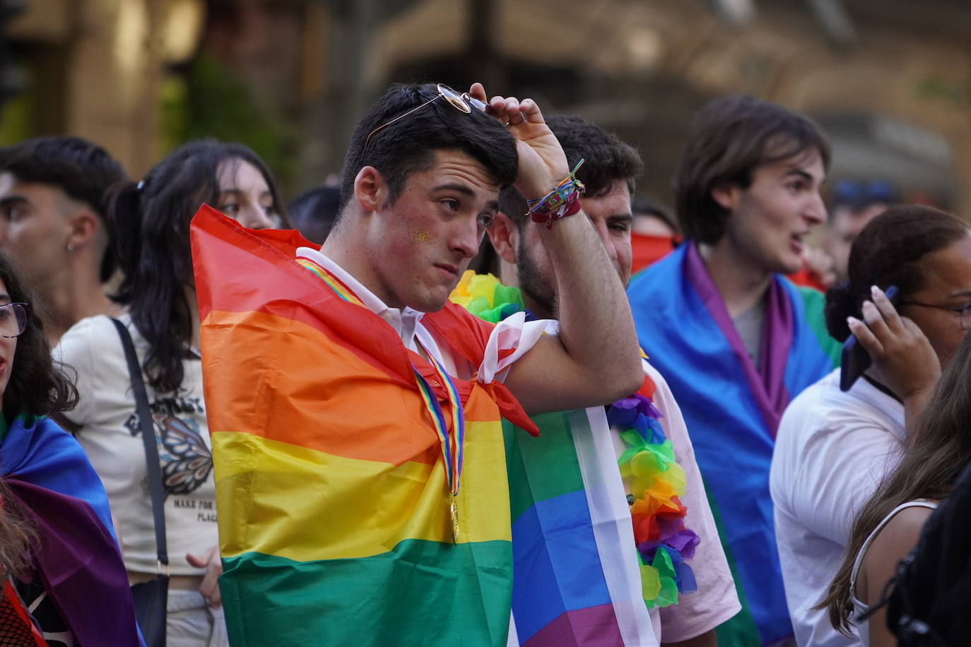 Fotos: Gipuzkoa arcoíris, entre la fiesta y la reivindicación