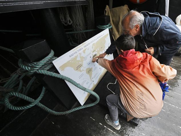 La réplica de la nao 'Victoria' con la que Elcano hizo la primera circunnavegación de la historia 