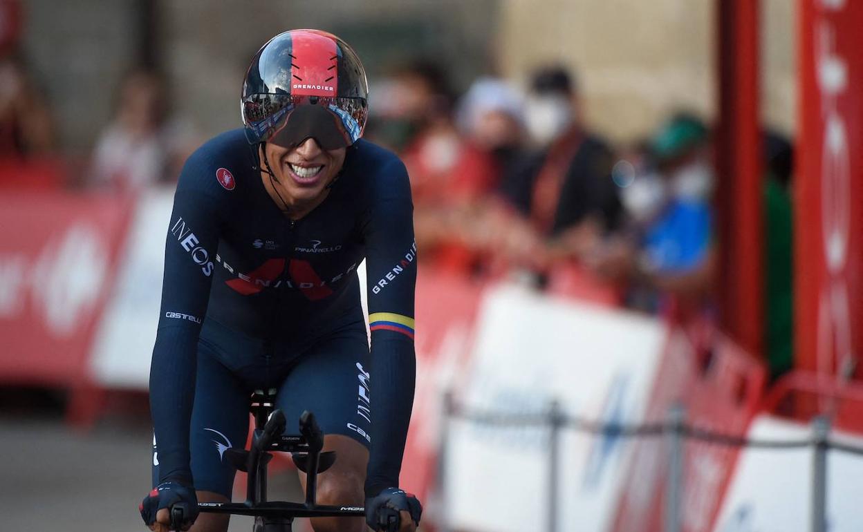 Egan Bernal en la Vuelta del pasado año. 