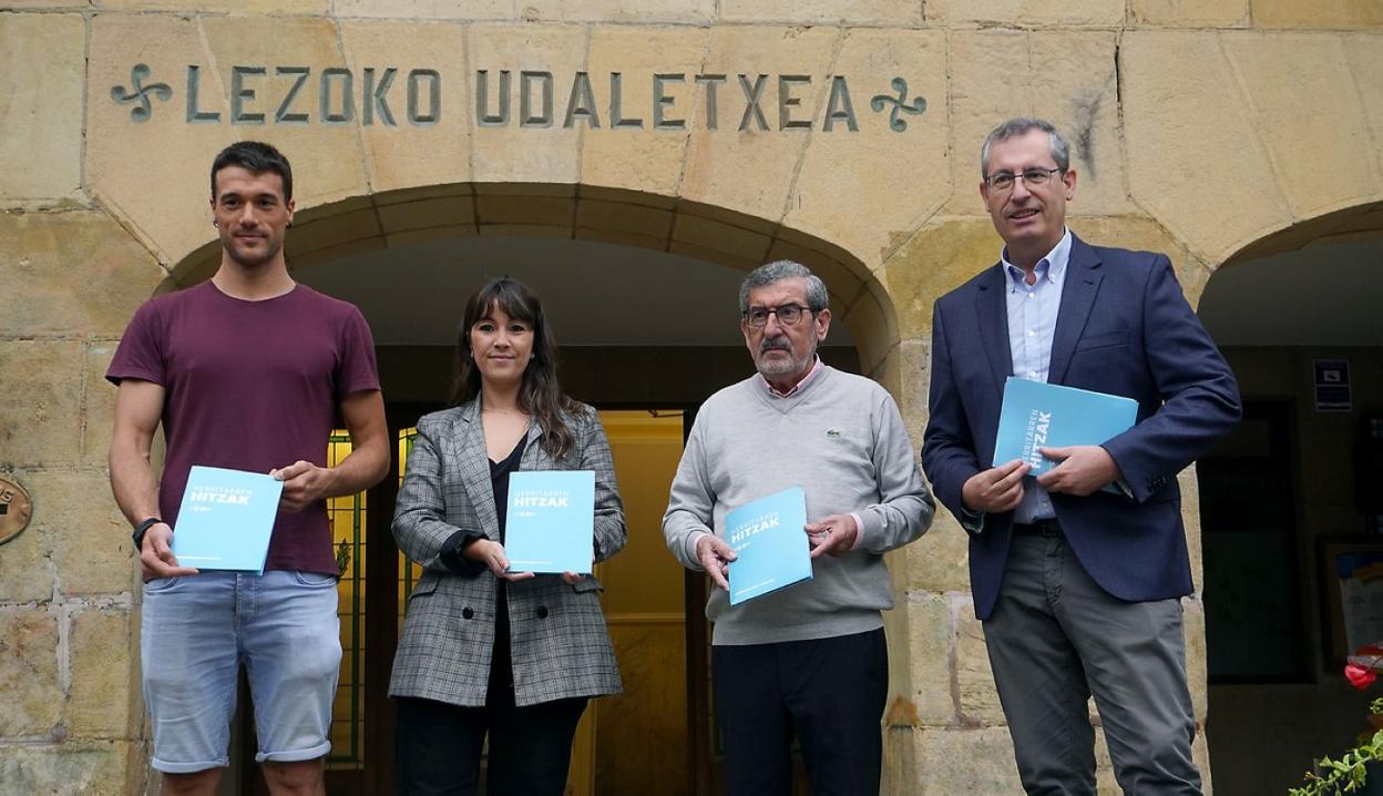Markel Olano presentó las propuestas realizadas por los lezoarras en la cápsula Etorkizuna Eraikiz. 