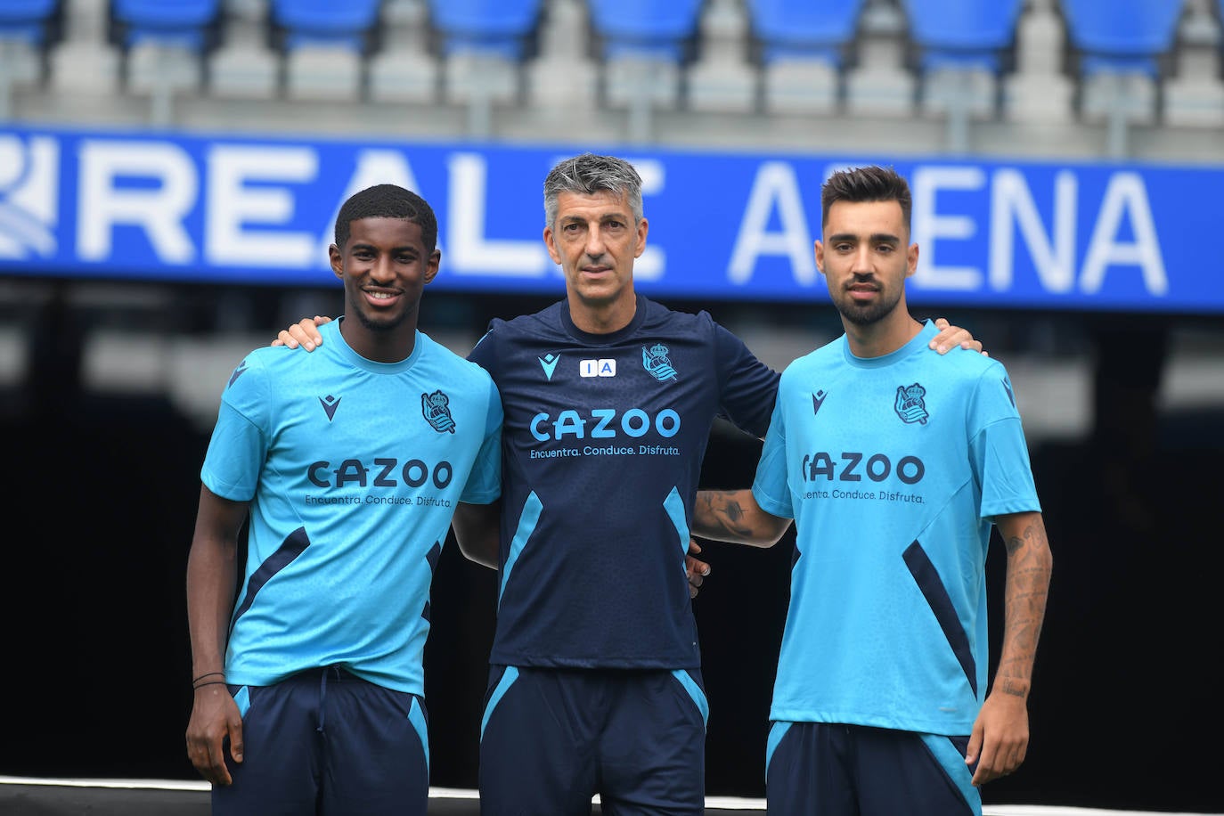 Fotos: Así ha sido el primer entrenamiento de La Real Sociedad en el Reale Arena