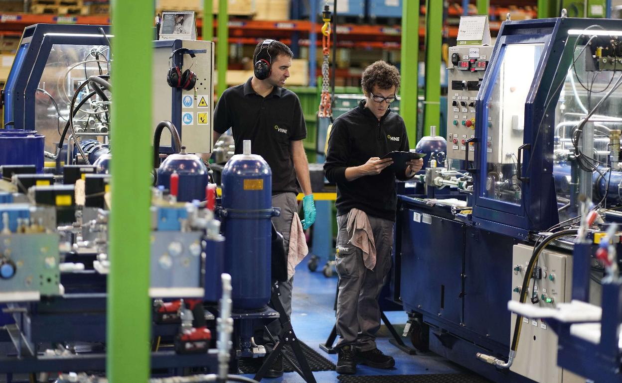 Trabajadores de una empresa guipuzcoana