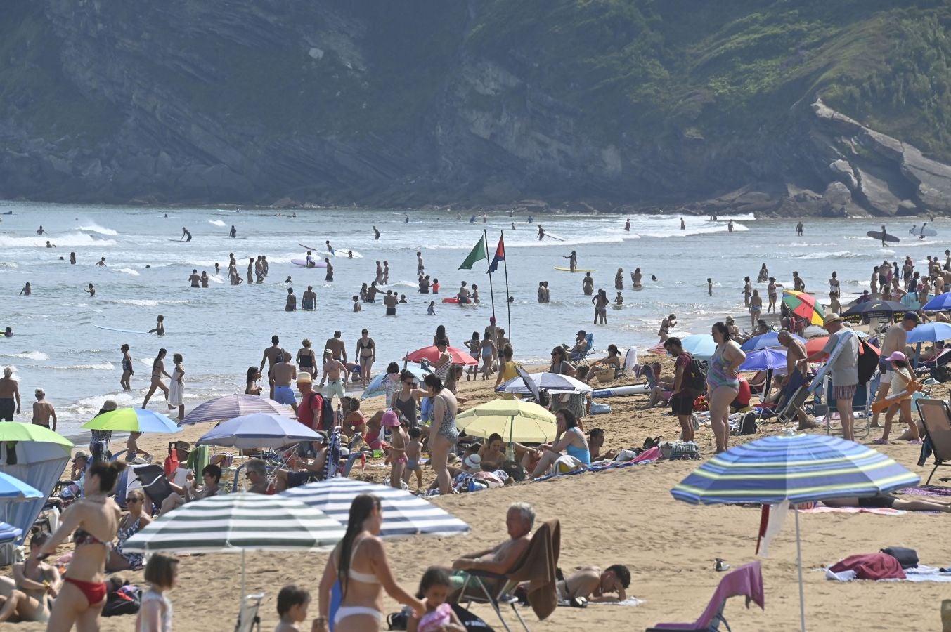 Fotos: Calor asfixiante en Gipuzkoa