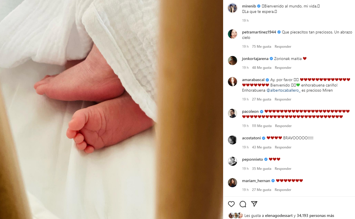 Miren Ibarguren y Alberto Caballero anuncian que ya son padres de un niño | El Diario Vasco