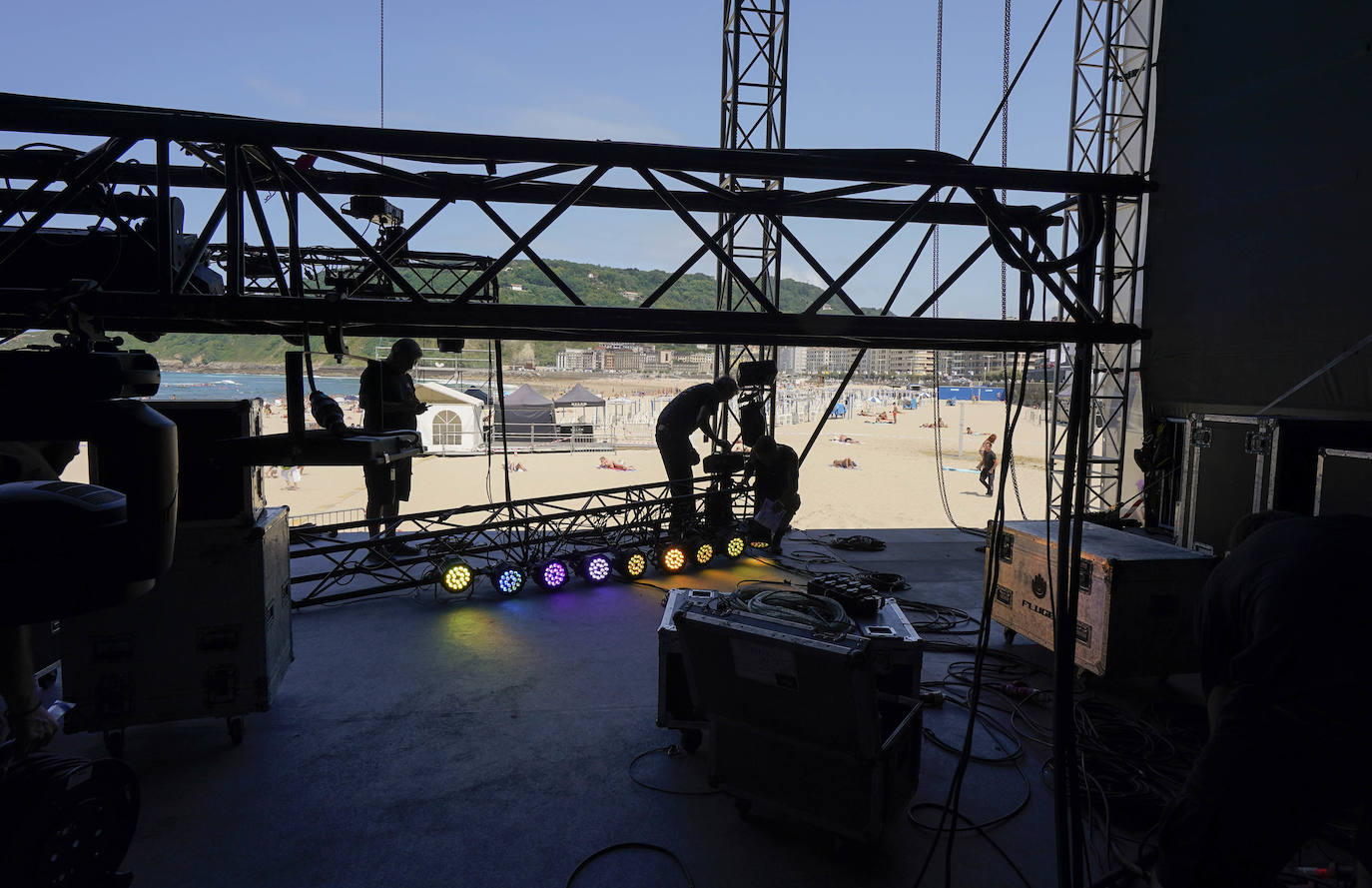 Fotos: Todo listo para la 57 edición del Jazzaldia