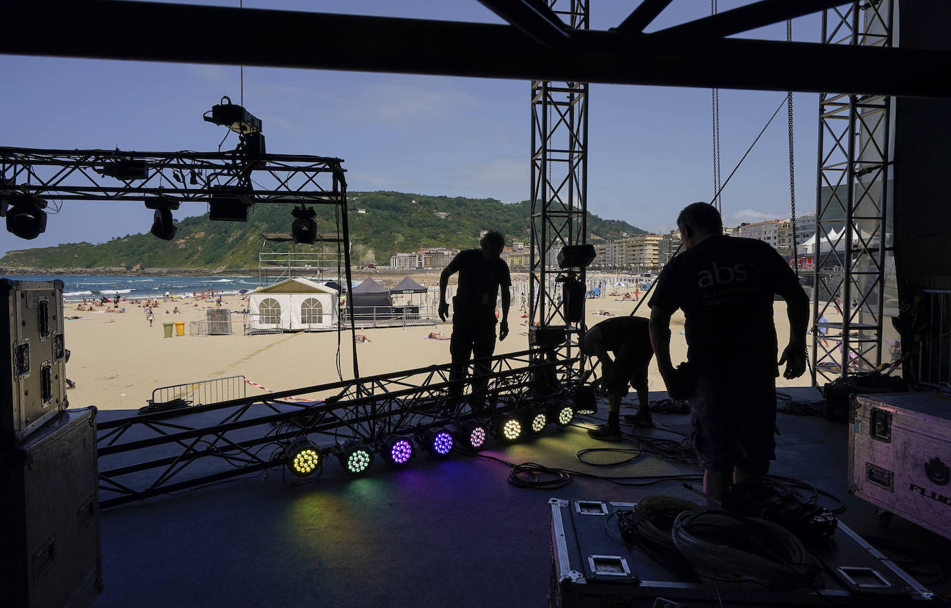 Fotos: Todo listo para la 57 edición del Jazzaldia