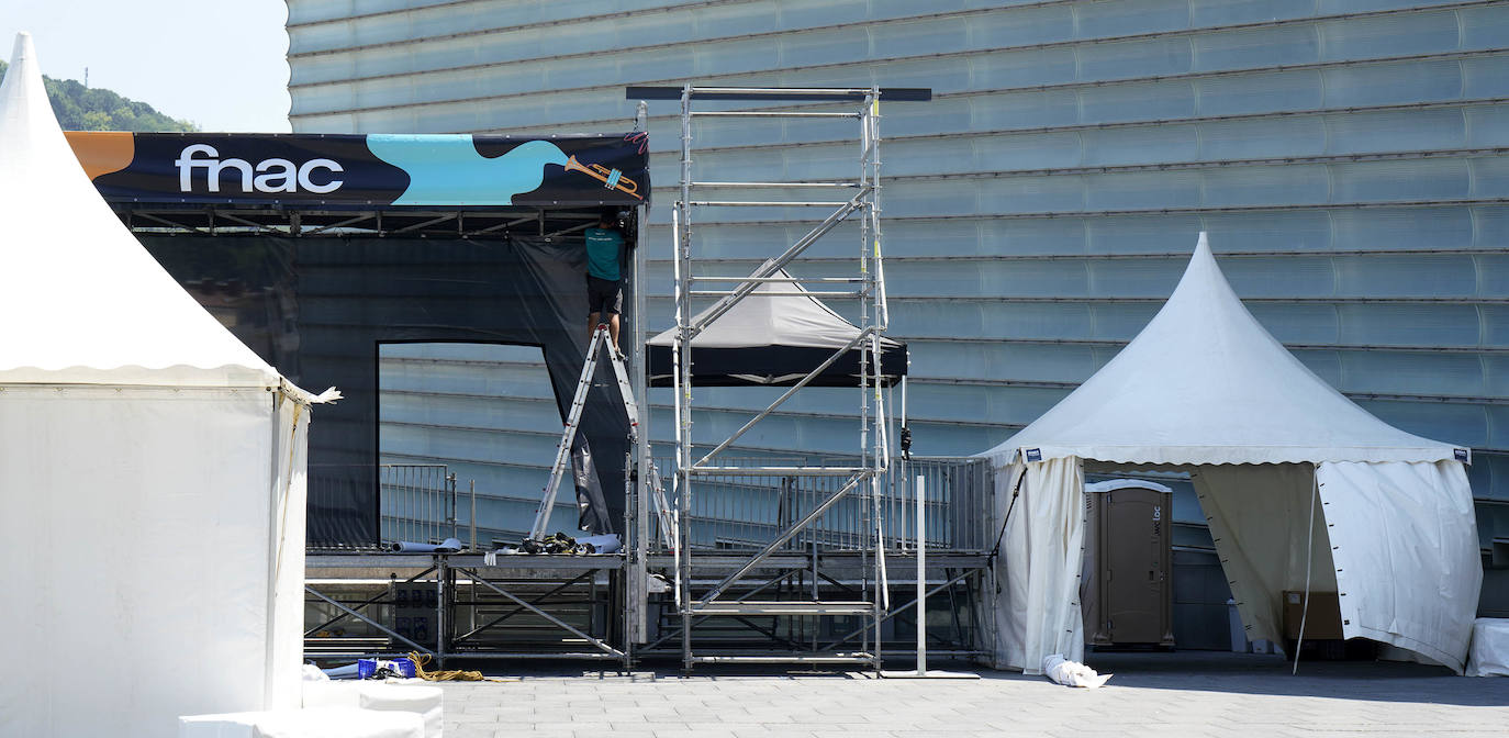 Fotos: Todo listo para la 57 edición del Jazzaldia