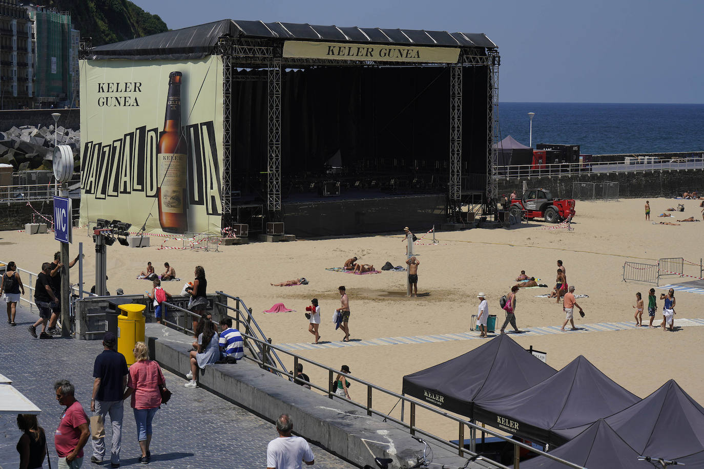 Fotos: Todo listo para la 57 edición del Jazzaldia