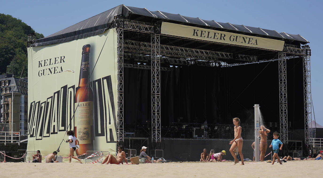 Fotos: Todo listo para la 57 edición del Jazzaldia