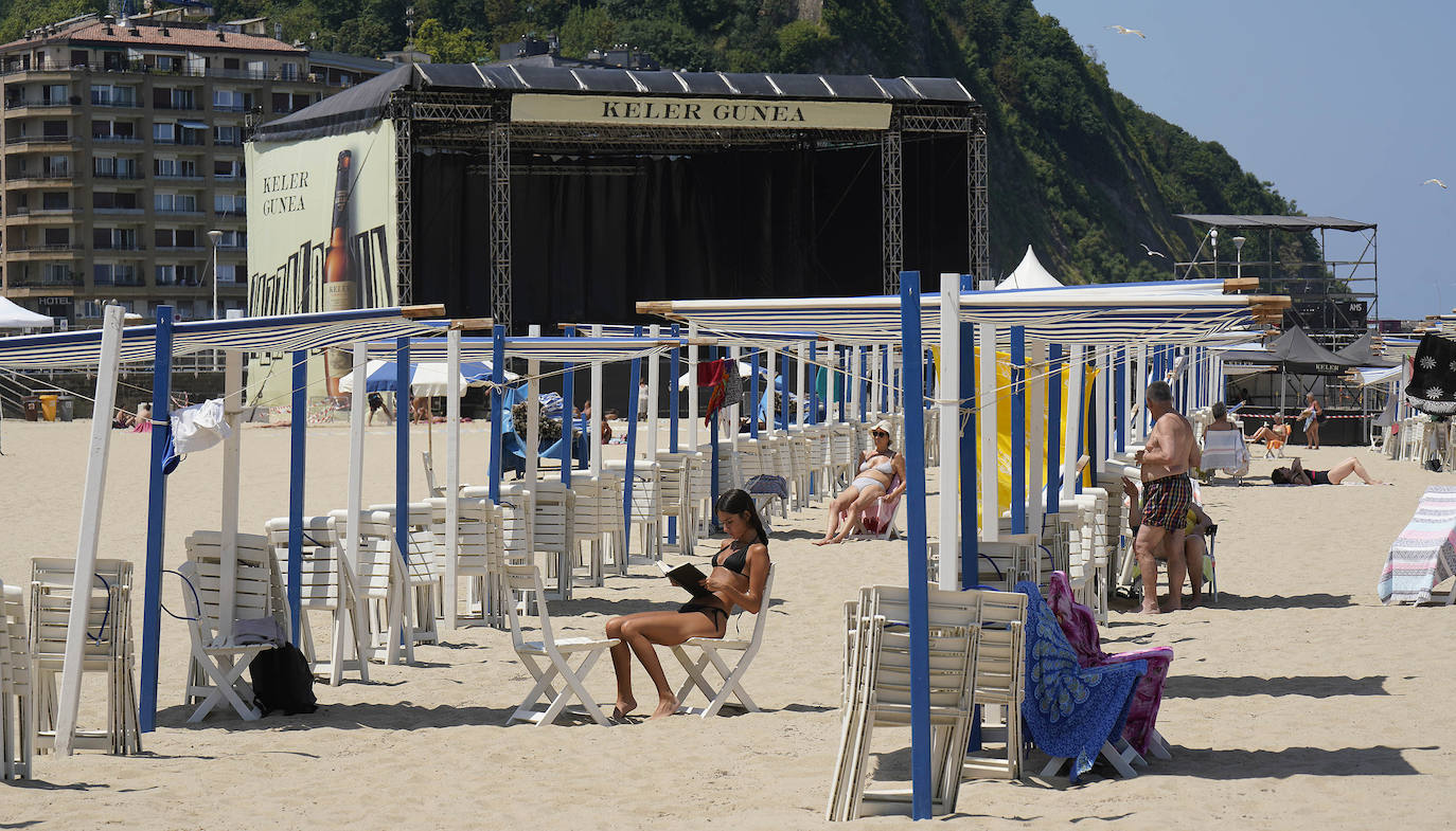 Fotos: Todo listo para la 57 edición del Jazzaldia