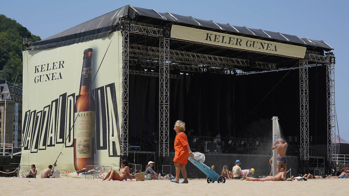 Fotos: Todo listo para la 57 edición del Jazzaldia