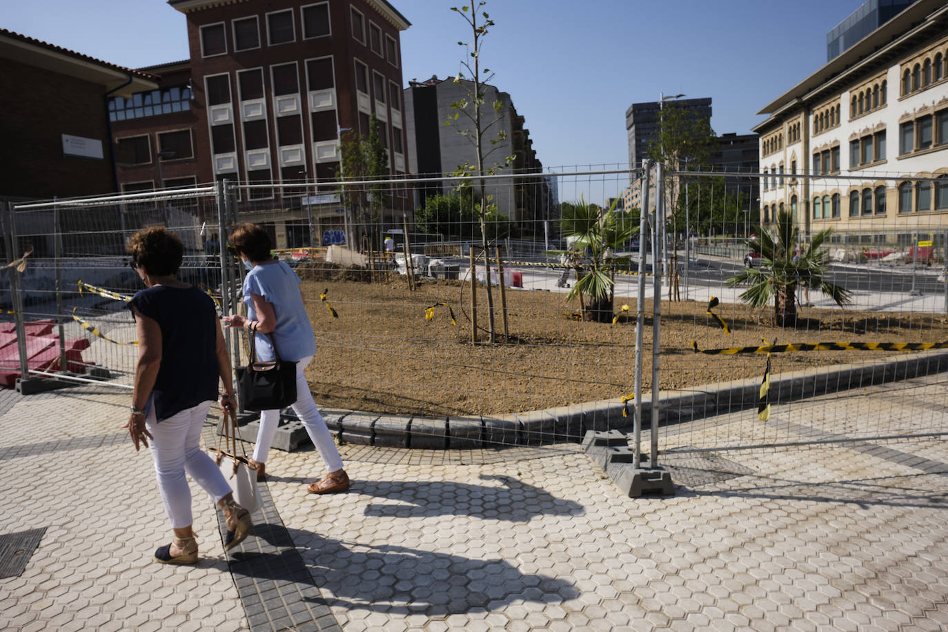 Fotos: Las obras de Iztueta entran en su última fase para terminar la primera quincena de agosto