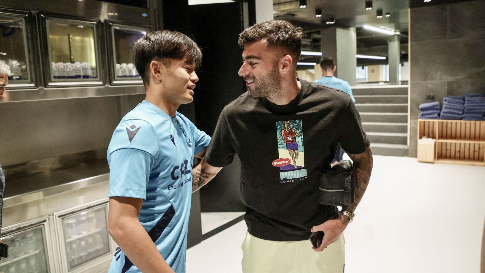 Fotos: Primer entrenamiento de Take Kubo con la Real Sociedad