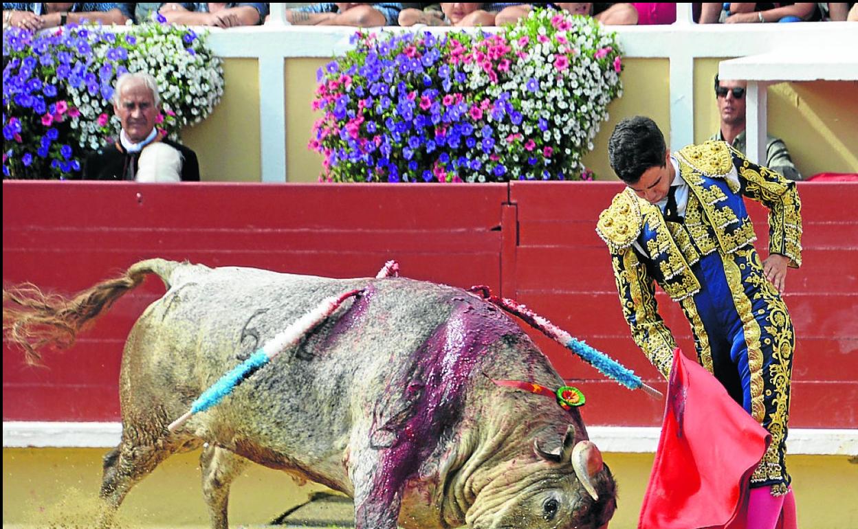 Tomás Rufo, durante su última actuación en Baiona. 