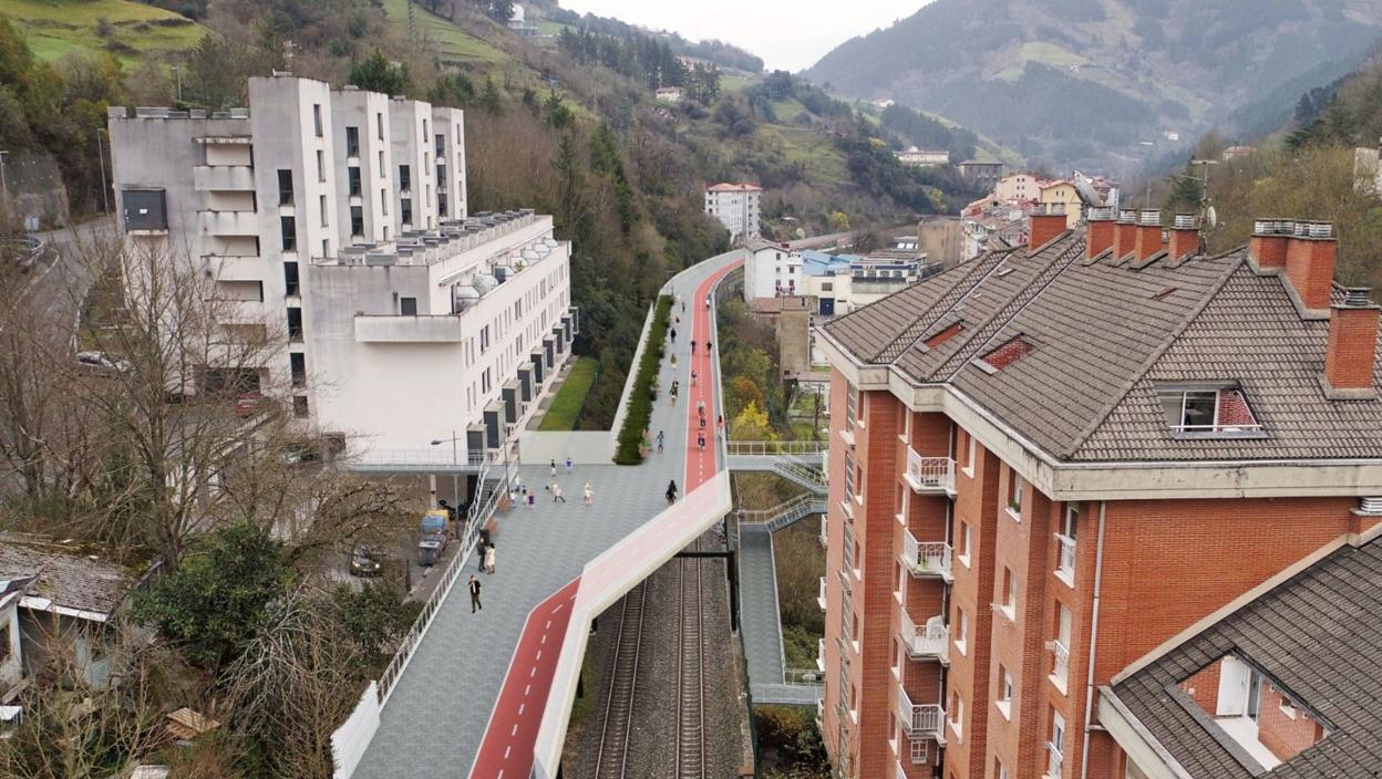 Las obras del paseo que unirá la calle Estación con el puente de acceso al colegio Azitain comenzarán a finales de septiembre.