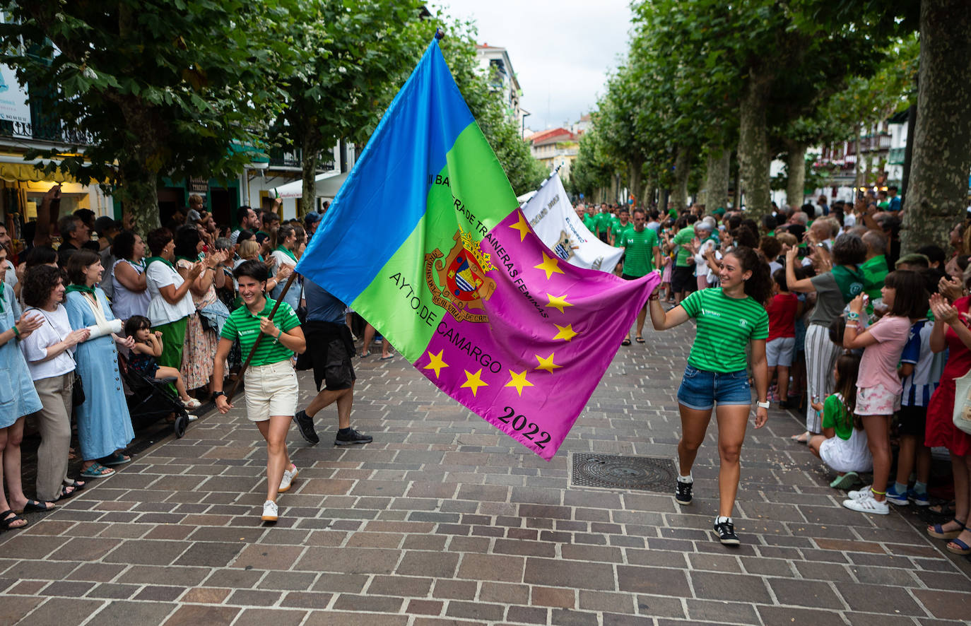 Imagen secundaria 1 - Remo: Hondarribia, Donostiarra y Orio celebran sus triunfos en casa