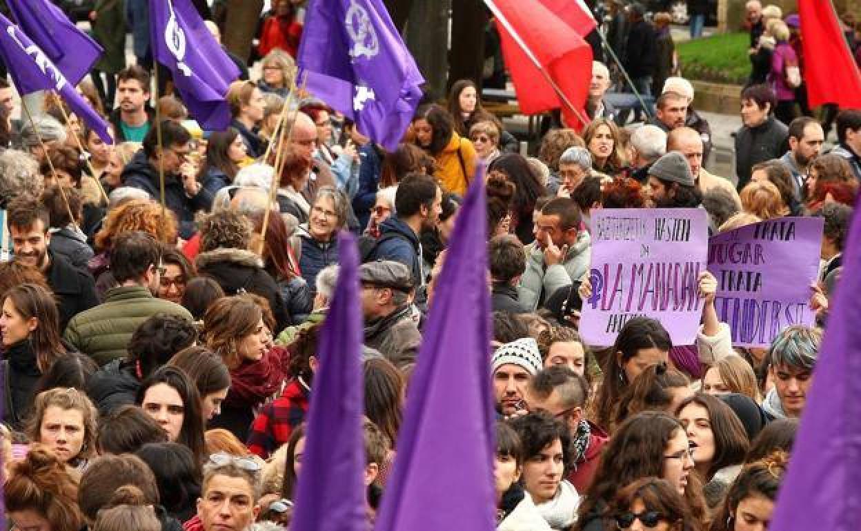 Manifestación en el Día de la Violencia de Género. 
