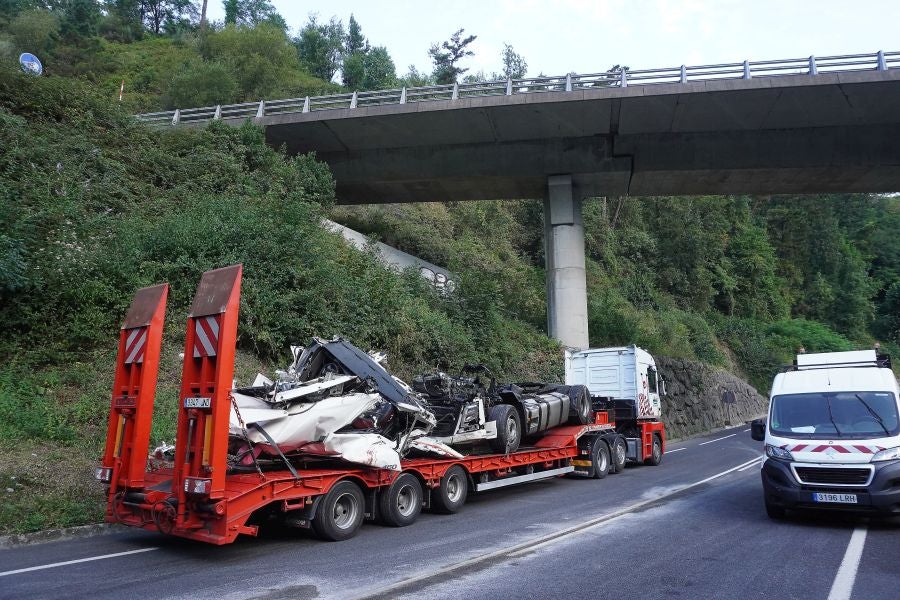 Fotos: Accidente mortal en Elgoibar