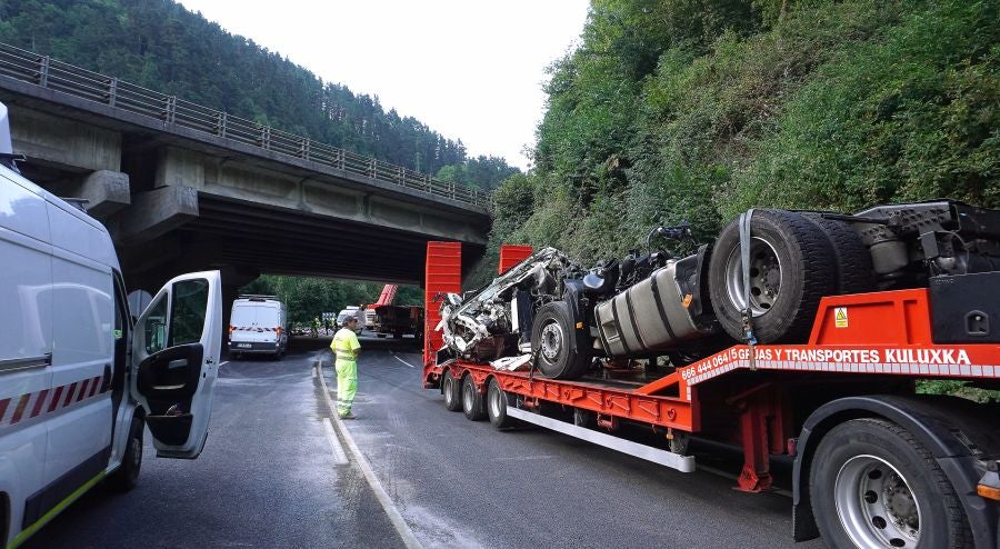 Fotos: Accidente mortal en Elgoibar