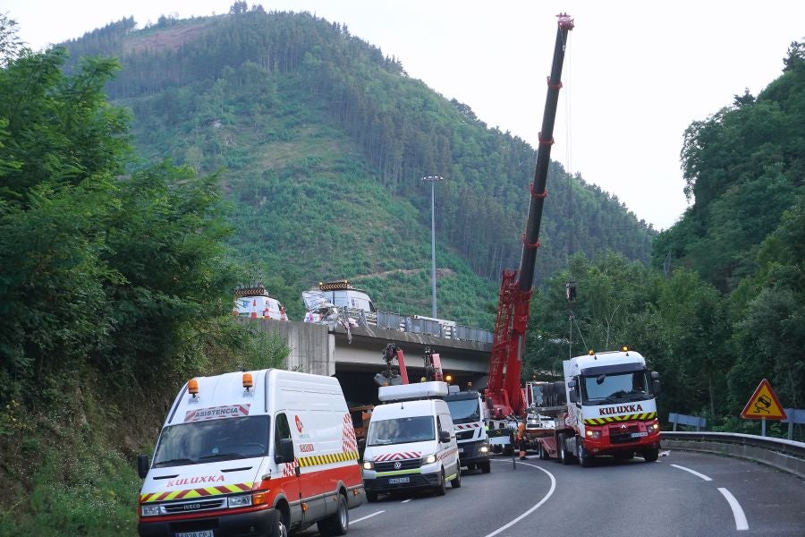 Fotos: Accidente mortal en Elgoibar