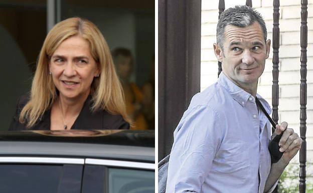 Ni media sonrisa entre Cristina e Iñaki Urdangarin