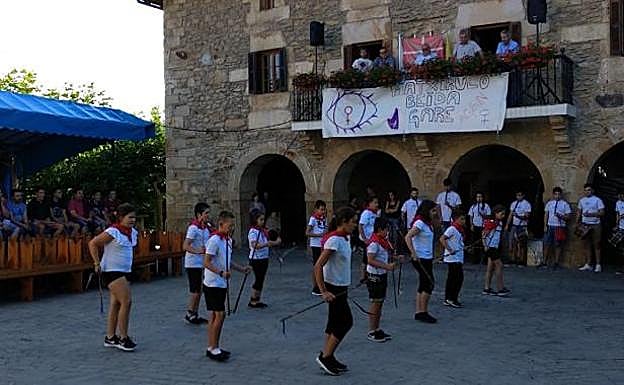 Comienzo de las fiestas de Gabiria