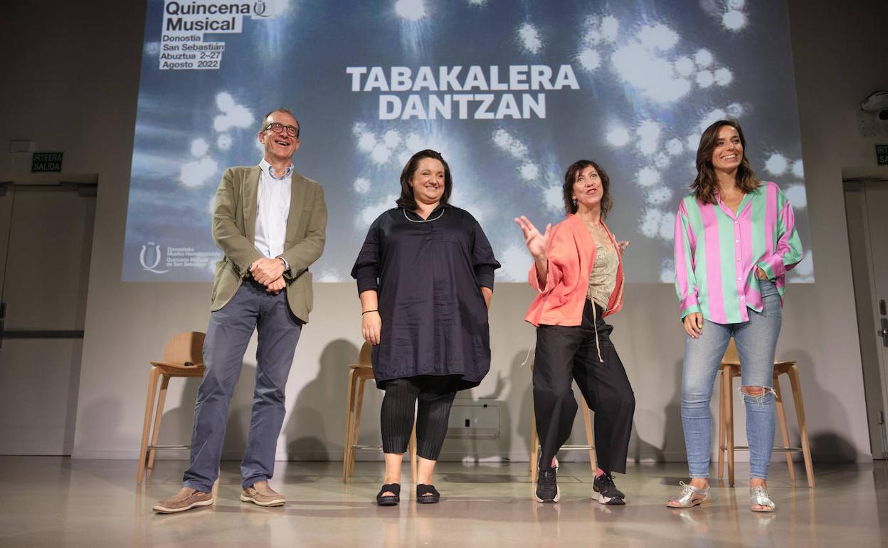 Las coreógrafas Jone San Martín y Judith Argomaniz. 