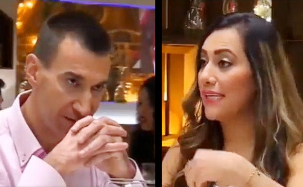 La pareja de 'First dates' protagonista del divertido diálogo.